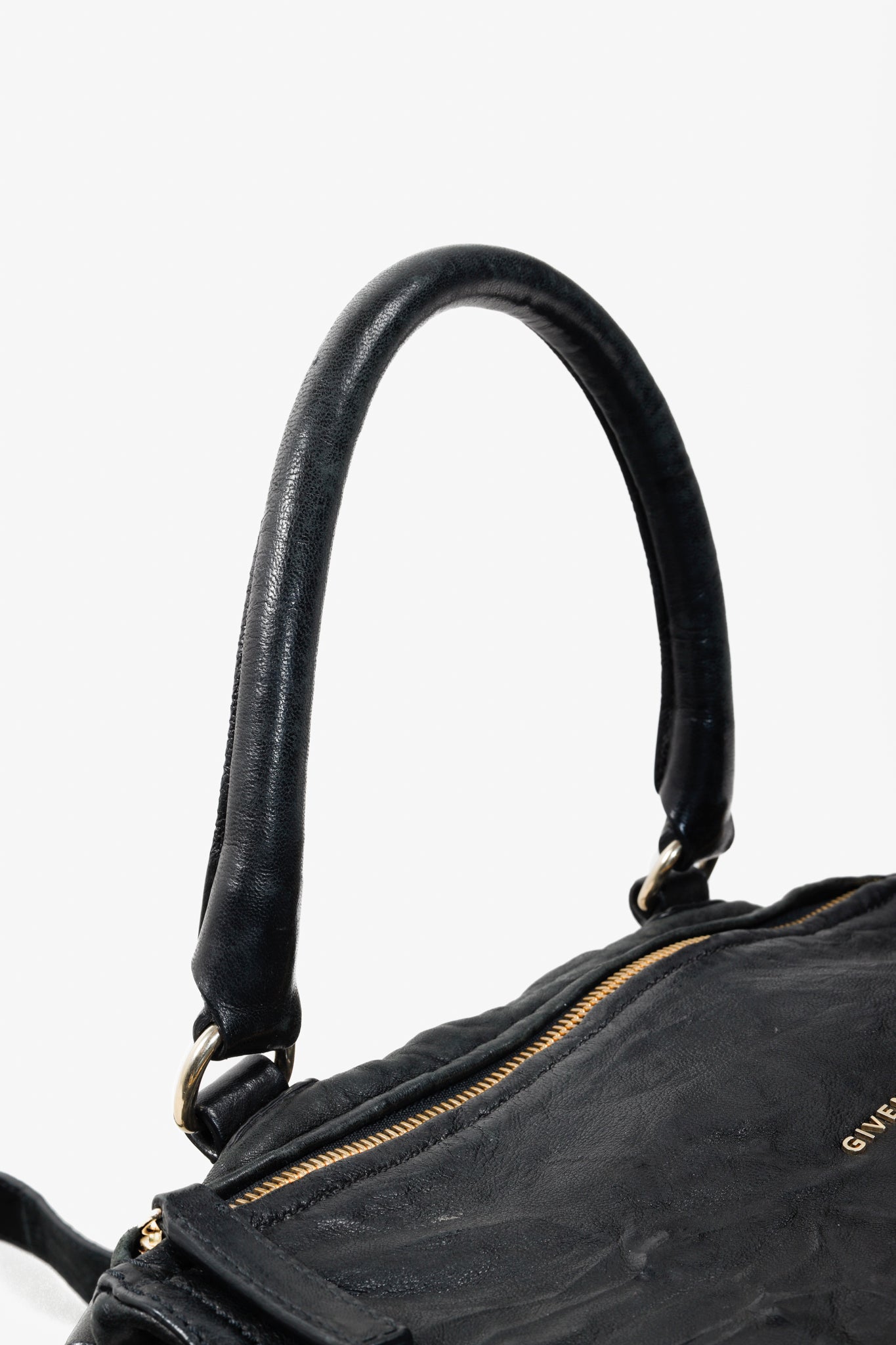 Givenchy Distressed Black Pandora Leather Bag