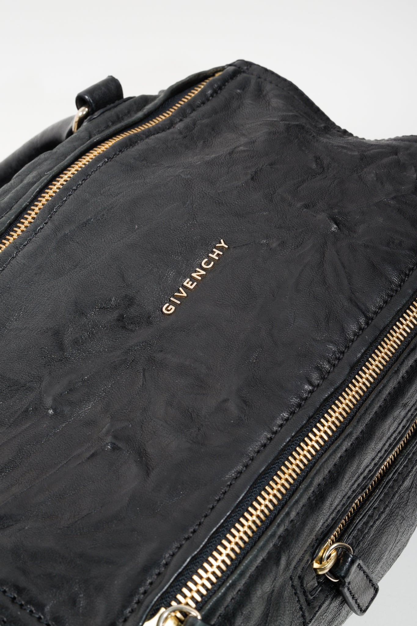 Givenchy Distressed Black Pandora Leather Bag