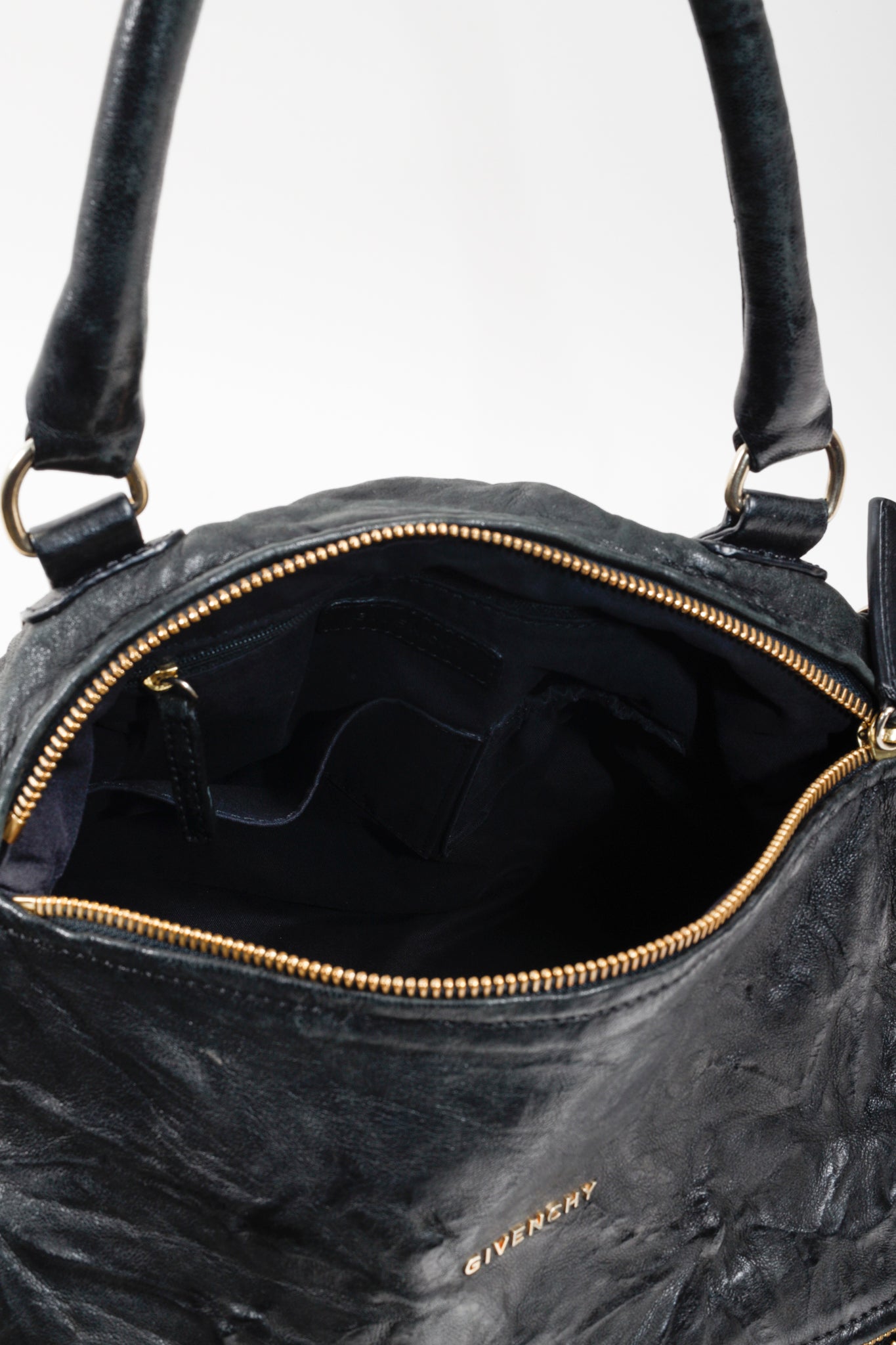 Givenchy Distressed Black Pandora Leather Bag