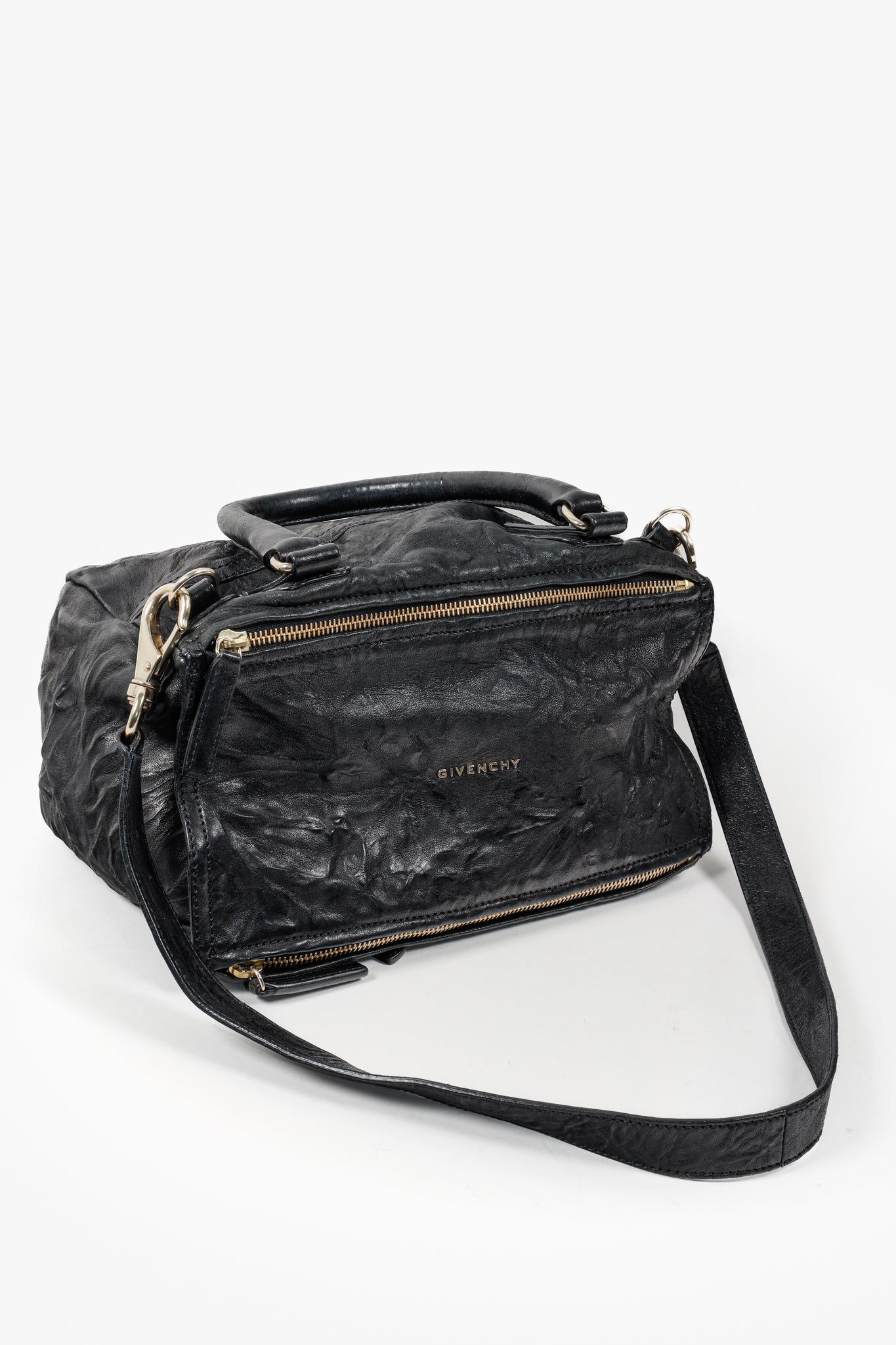 Givenchy Distressed Black Pandora Leather Bag