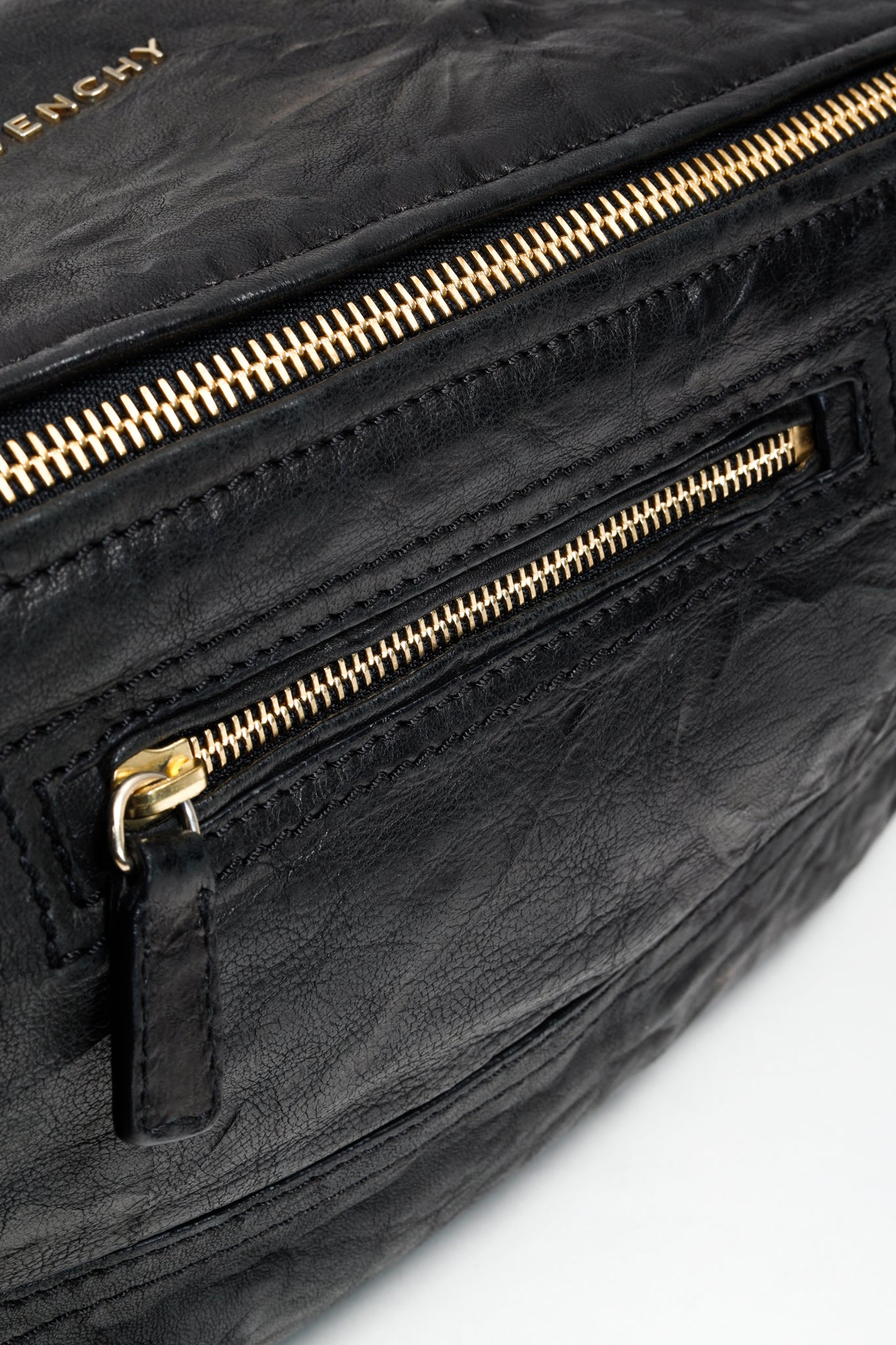 Givenchy Distressed Black Pandora Leather Bag