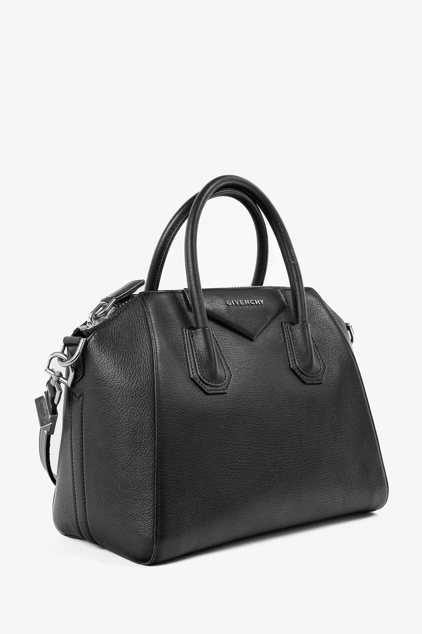 Givenchy Antigona Small Black Leather Tote Bag