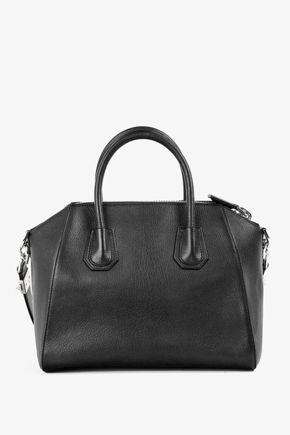 Givenchy Antigona Small Black Leather Tote Bag