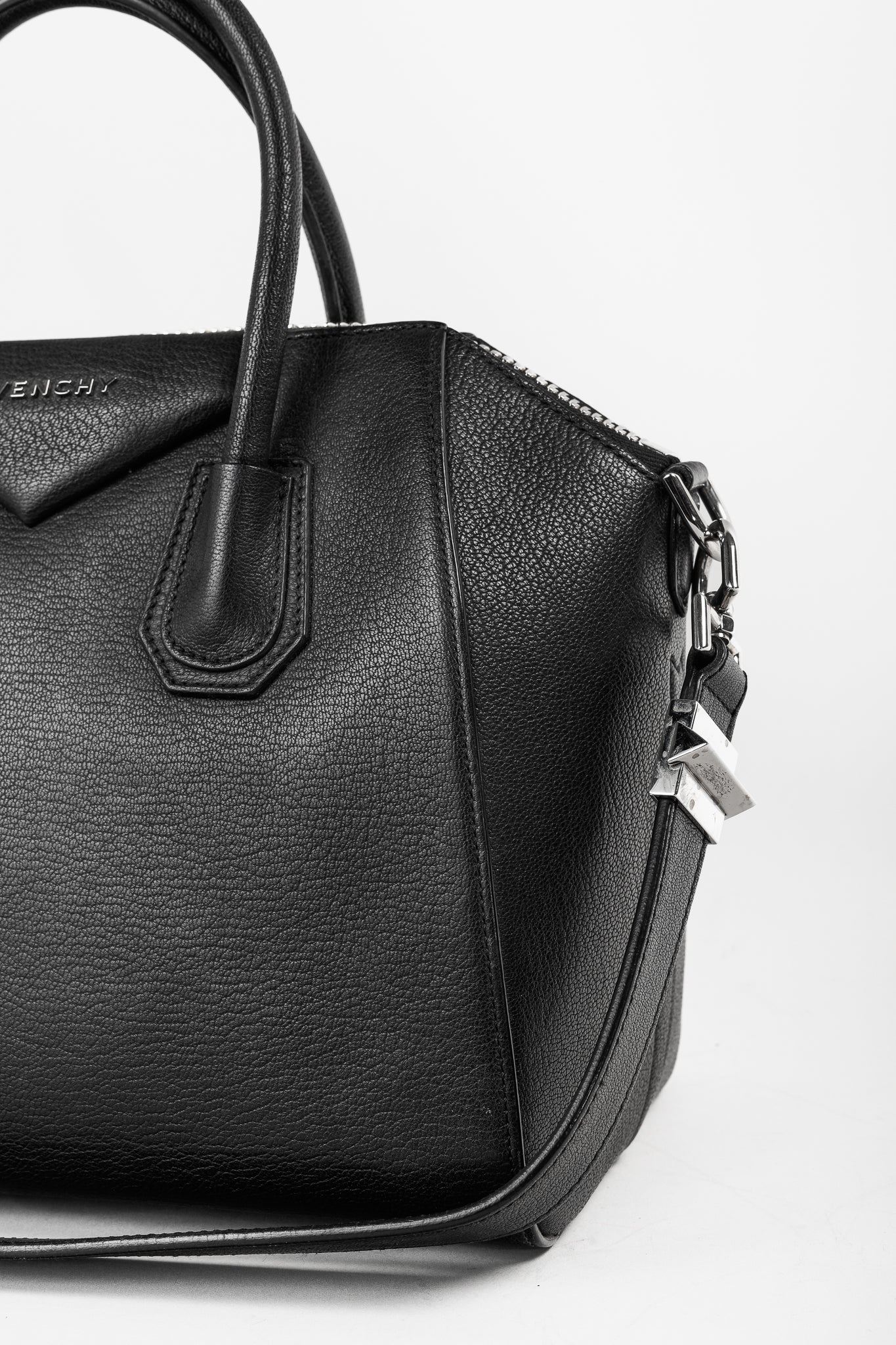 Givenchy Antigona Small Black Leather Tote Bag