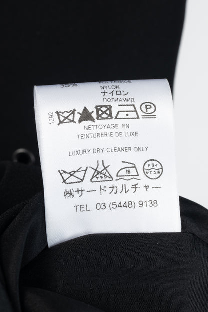 Givenchy Black Crepe Grommet-Embellished Mini Dress