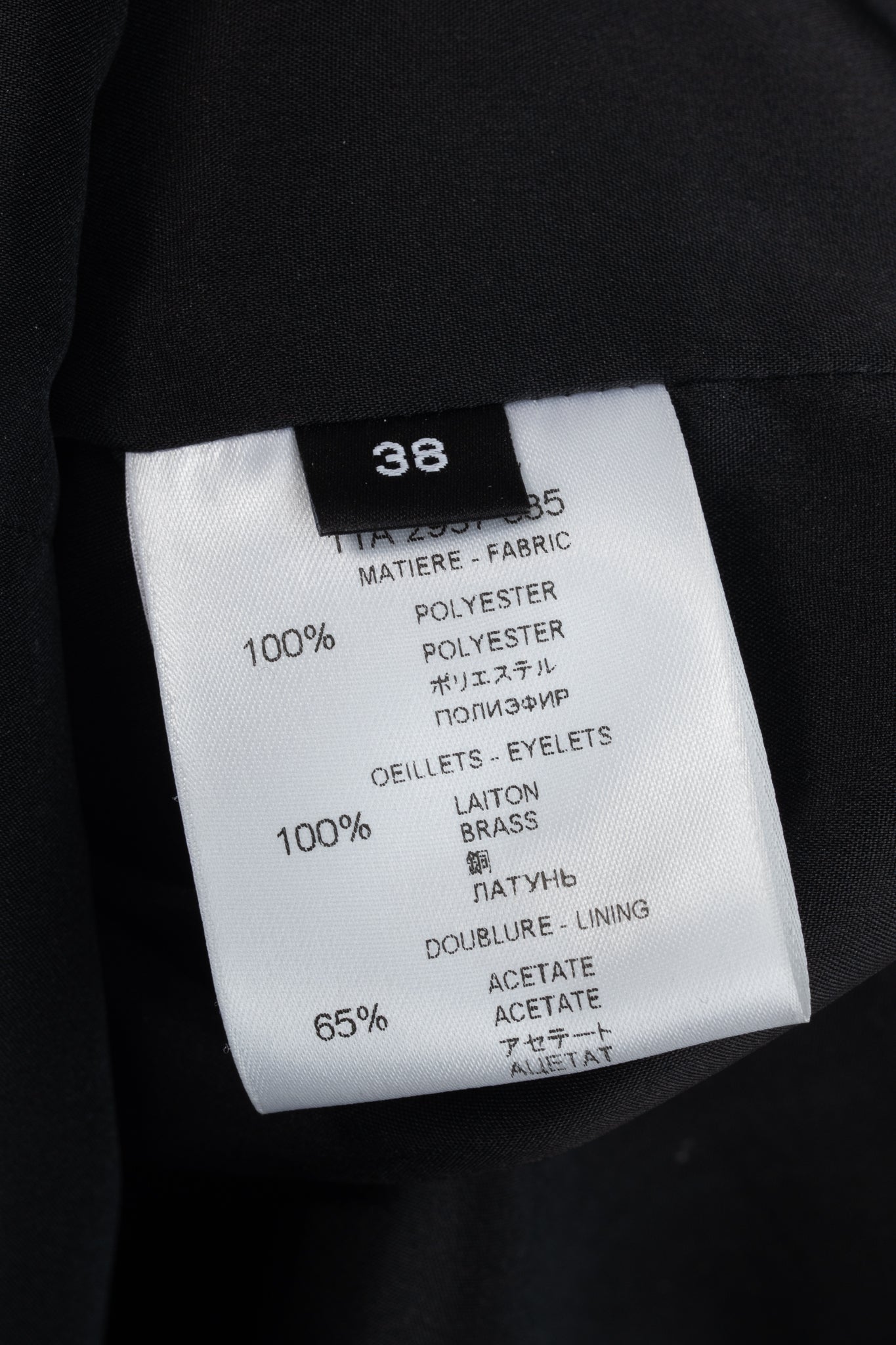 Givenchy Black Crepe Grommet-Embellished Mini Dress