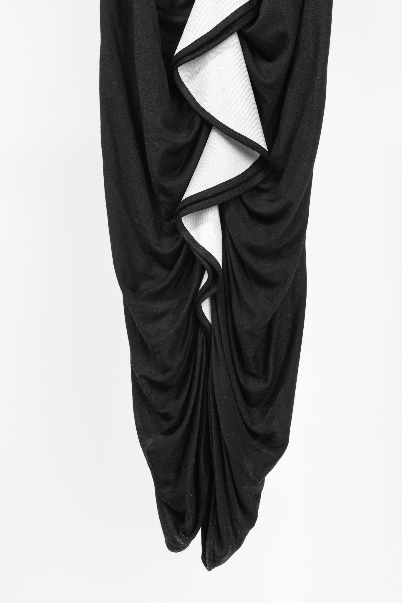 Givenchy PF/13 Black Ruffle Jersey Sleeveless Dress