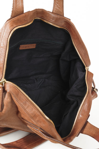 Givenchy Nightingale Brown-Leather Logo-Debossed Shoulder Bag