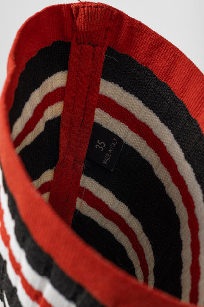 Givenchy Black Over-the-Knee Star & Stripe Sock Rain Boots