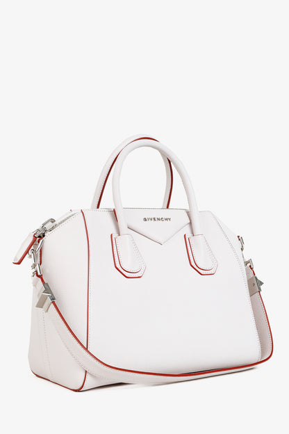 Givenchy Sugar Goatskin White Antigona Top Handle Handbag