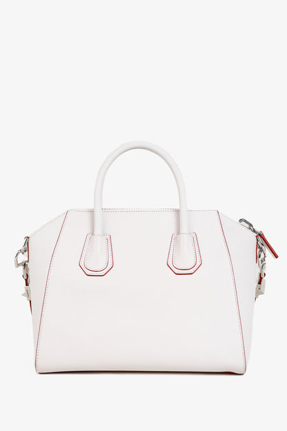 Givenchy Sugar Goatskin White Antigona Top Handle Handbag
