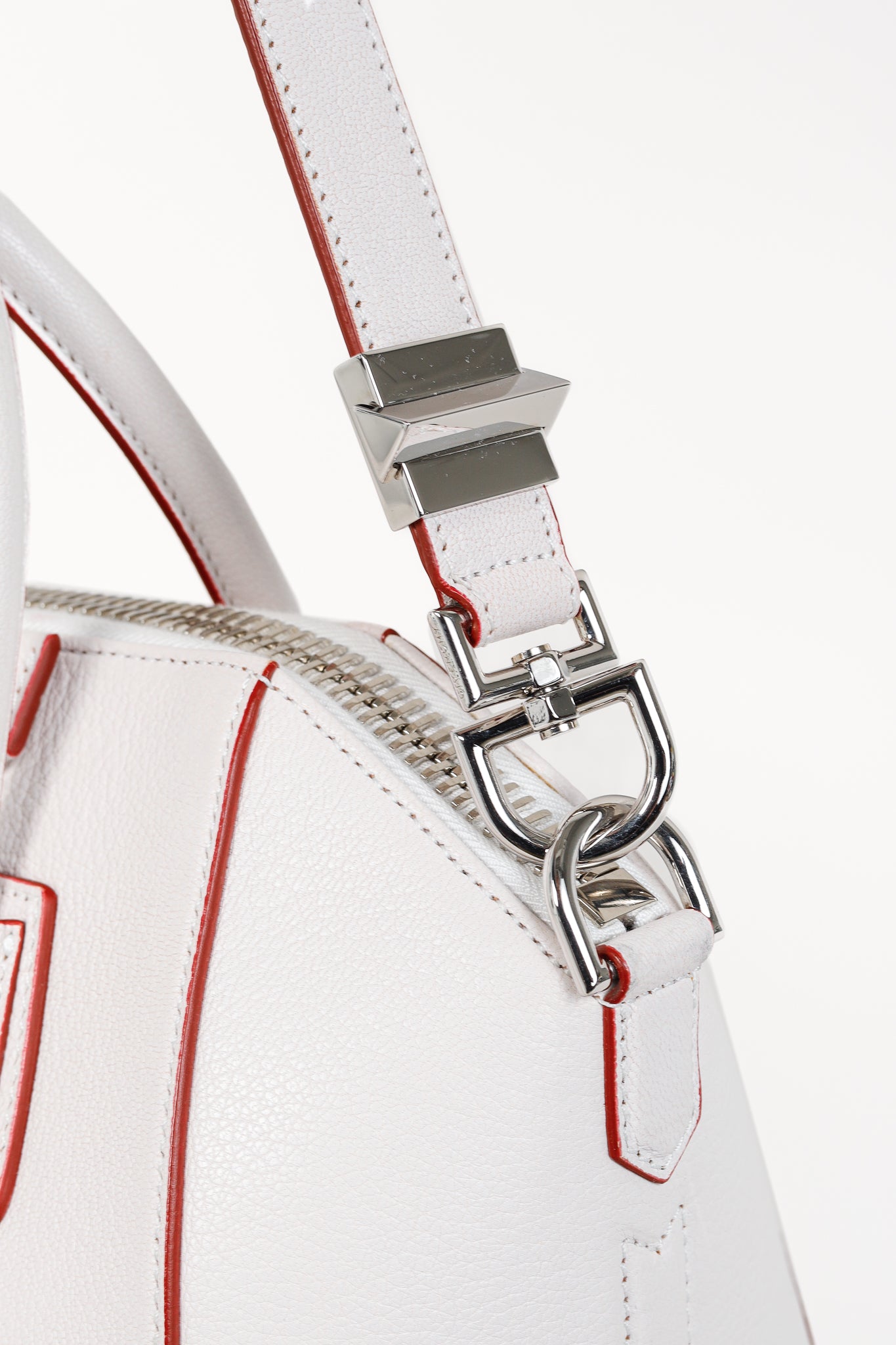 Givenchy Sugar Goatskin White Antigona Top Handle Handbag