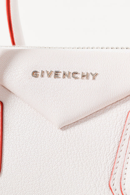 Givenchy Sugar Goatskin White Antigona Top Handle Handbag