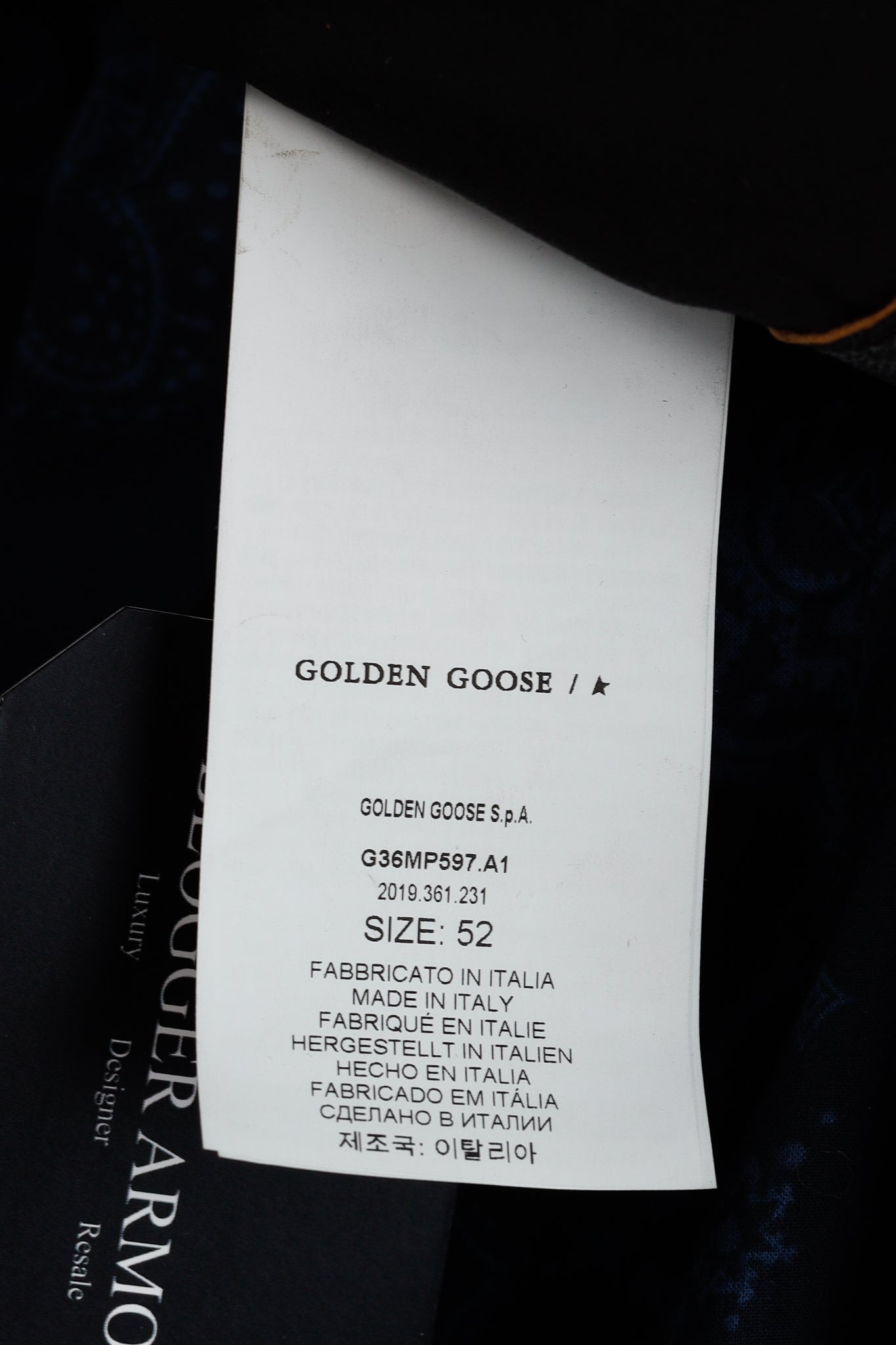 Golden Goose Ryan Black Distressed Leather Biker Jacket