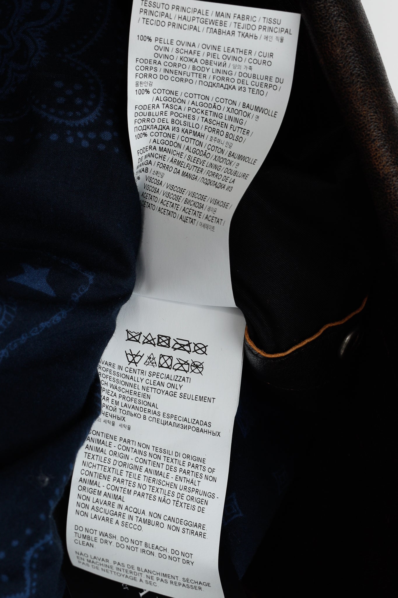 Golden Goose Ryan Black Distressed Leather Biker Jacket