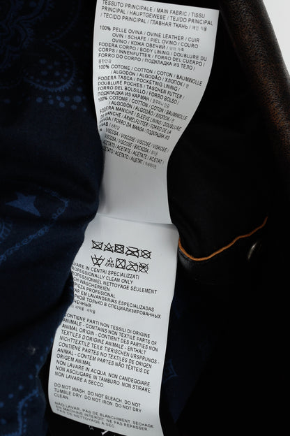 Golden Goose Ryan Black Distressed Leather Biker Jacket