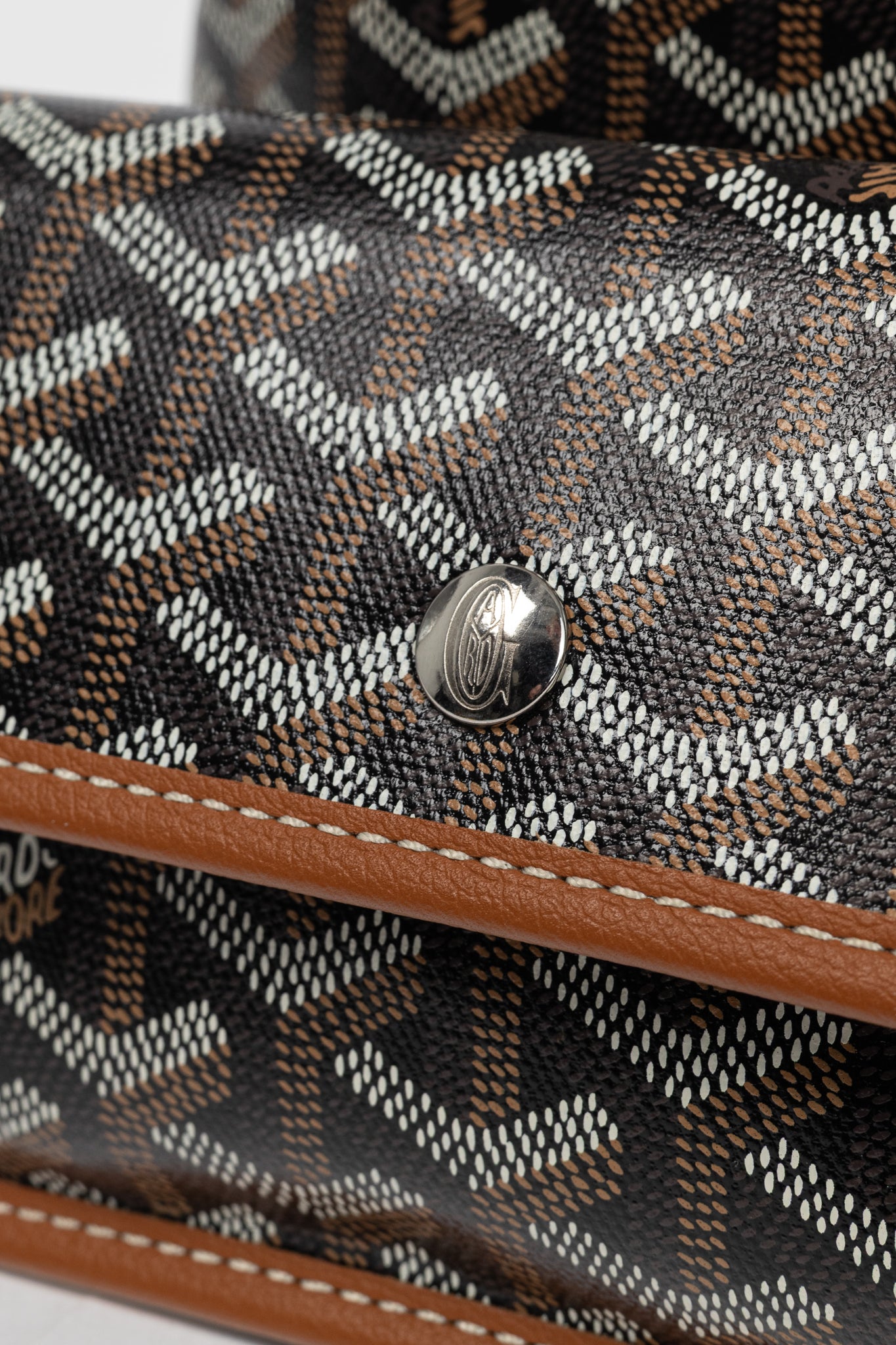 Goyard Saint Louis PM Black Goyardine Canvas Tote