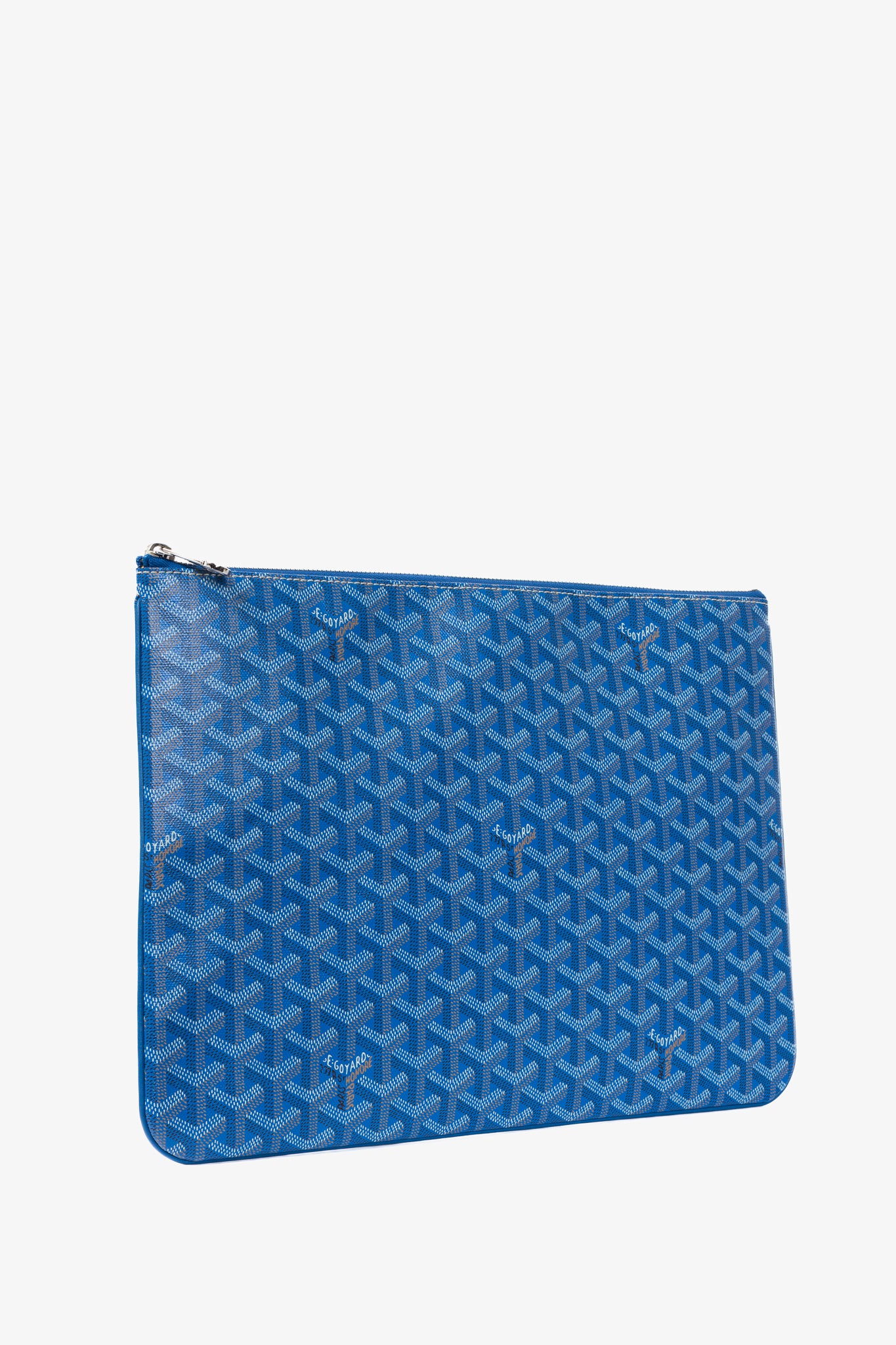 Goyard Senat MGM Sky Blue Goyardine Canvas Pochette
