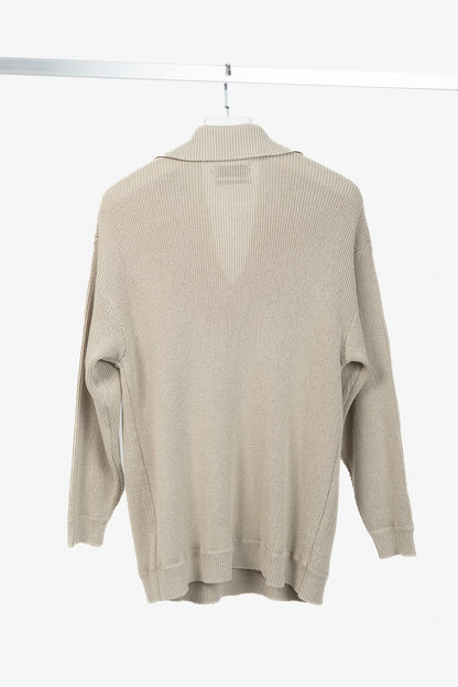 Graphpaper SS/25 Beige Linen Solotex Skipper Knit