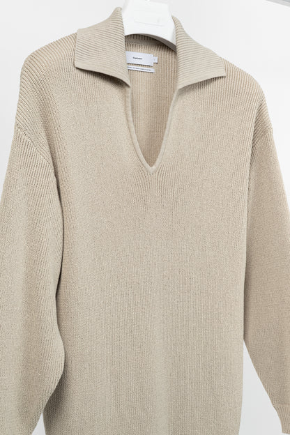 Graphpaper SS/25 Beige Linen Solotex Skipper Knit