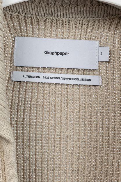 Graphpaper SS/25 Beige Linen Solotex Skipper Knit