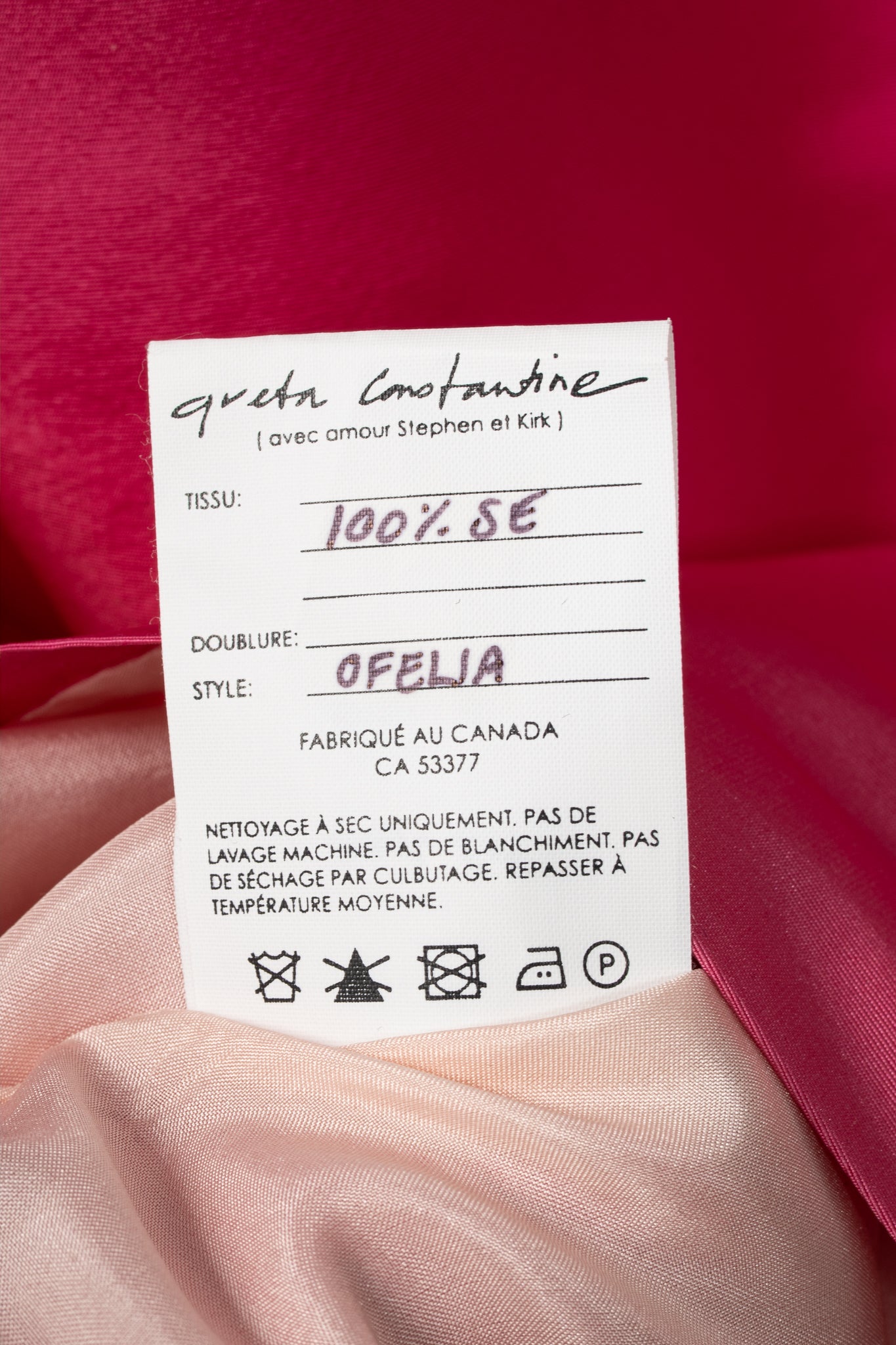 Greta Constantine Ofelia Pink Silk-Taffeta Ruffle Blouse