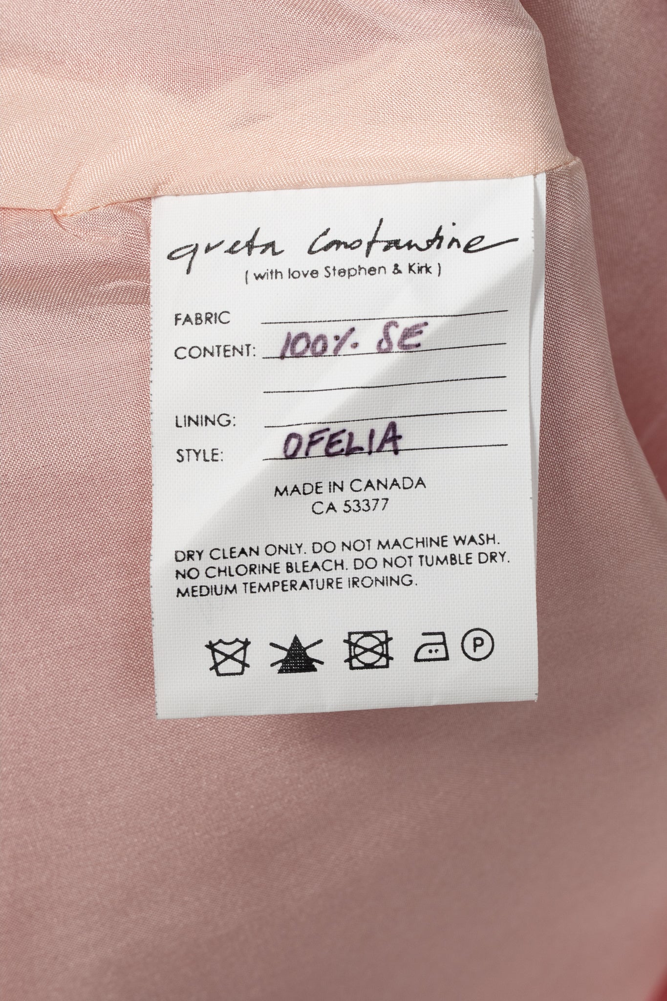 Greta Constantine Ofelia Pink Silk-Taffeta Ruffle Blouse