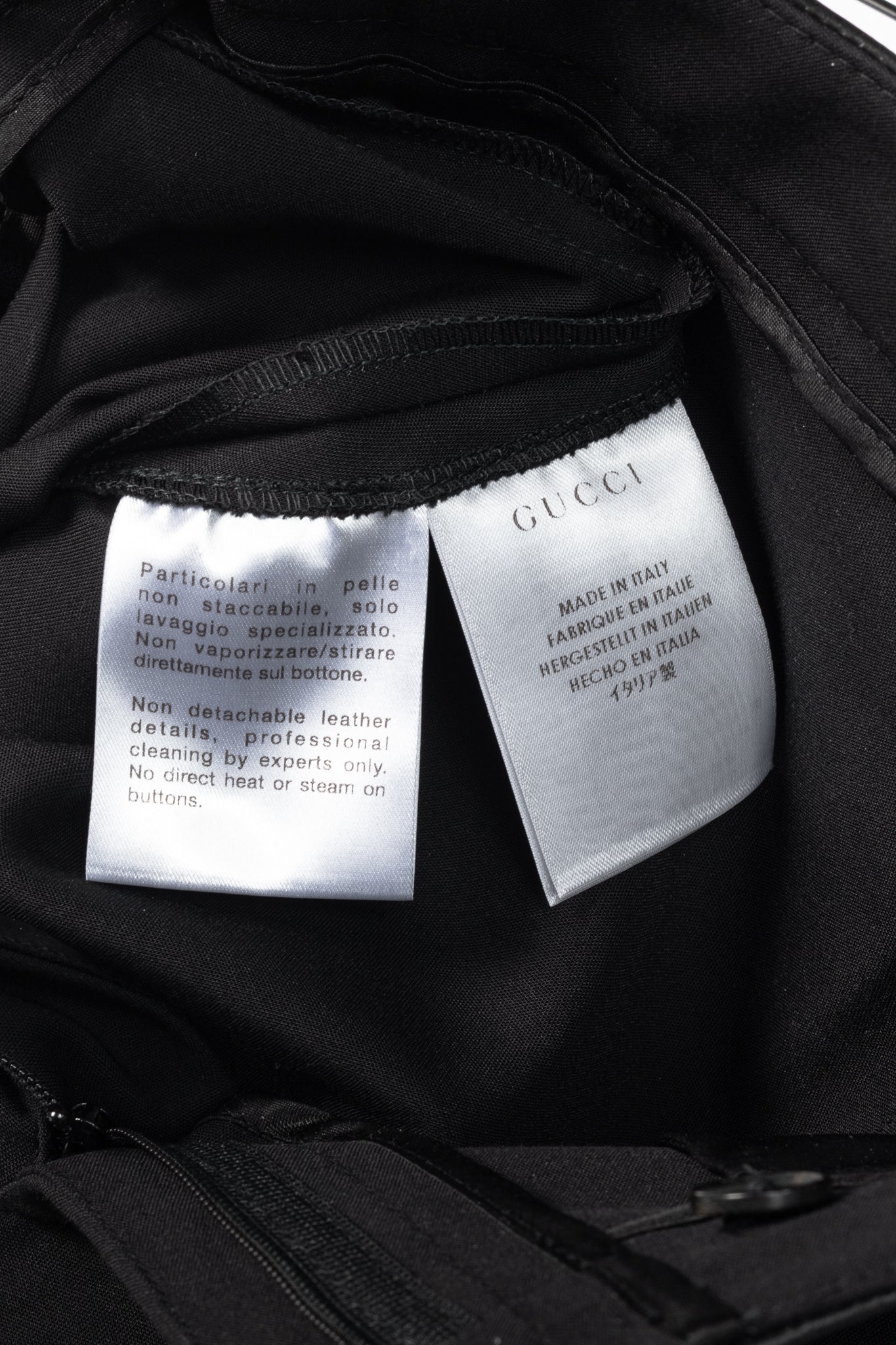 Gucci PF/13 Black Cotton-Blend Leather-Trim Cropped Riding Pants