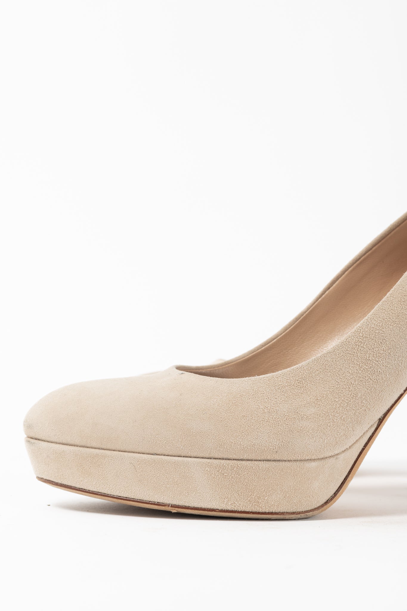 Gucci Sable Kid Scamosciato Platform Pumps