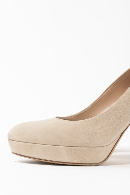Gucci Sable Kid Scamosciato Platform Pumps