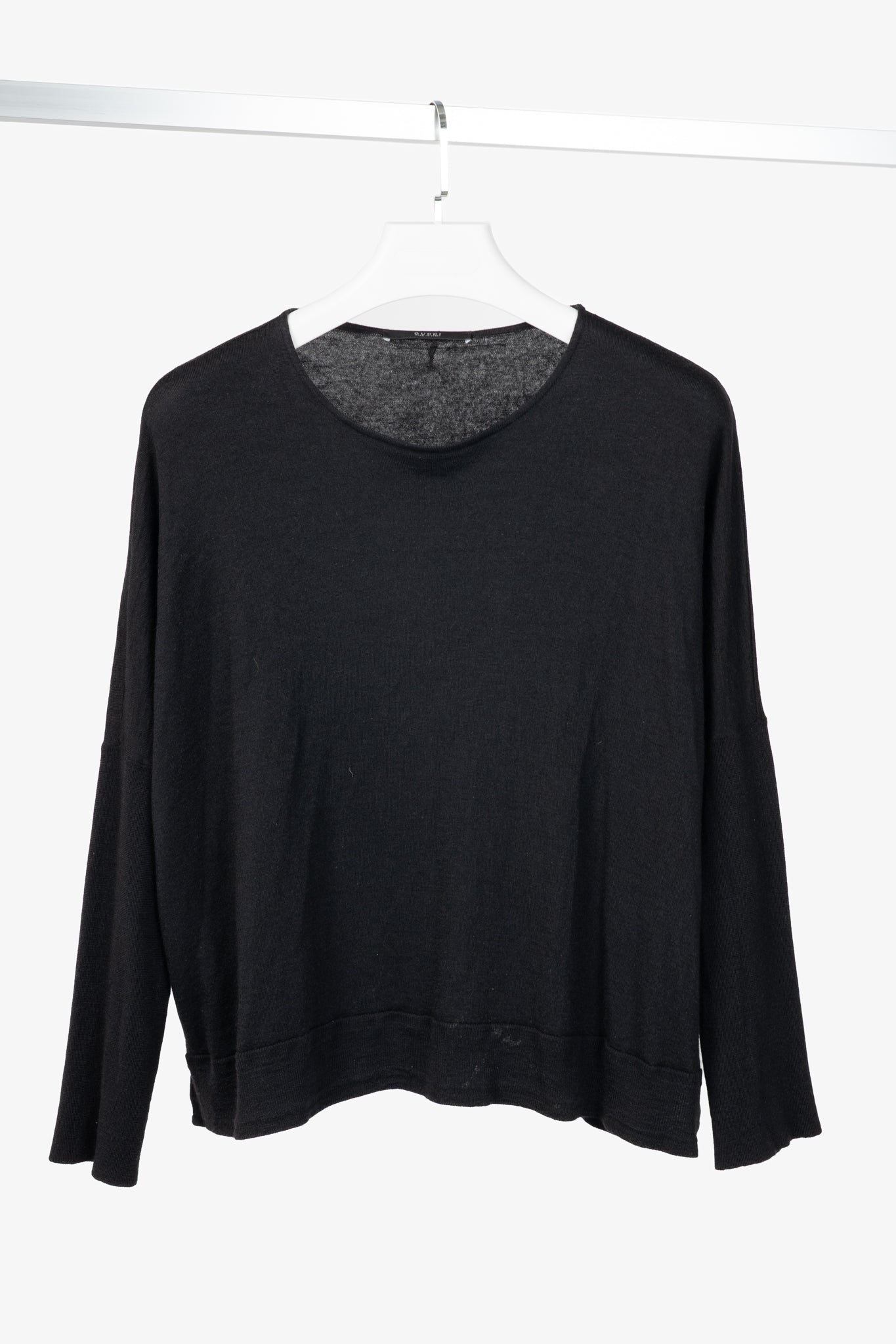 Gucci Black Long-Sleeve Knit Pullover
