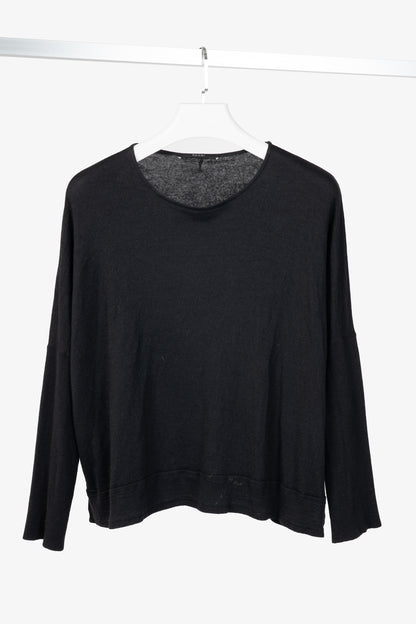 Gucci Black Long-Sleeve Knit Pullover