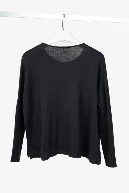 Gucci Black Long-Sleeve Knit Pullover