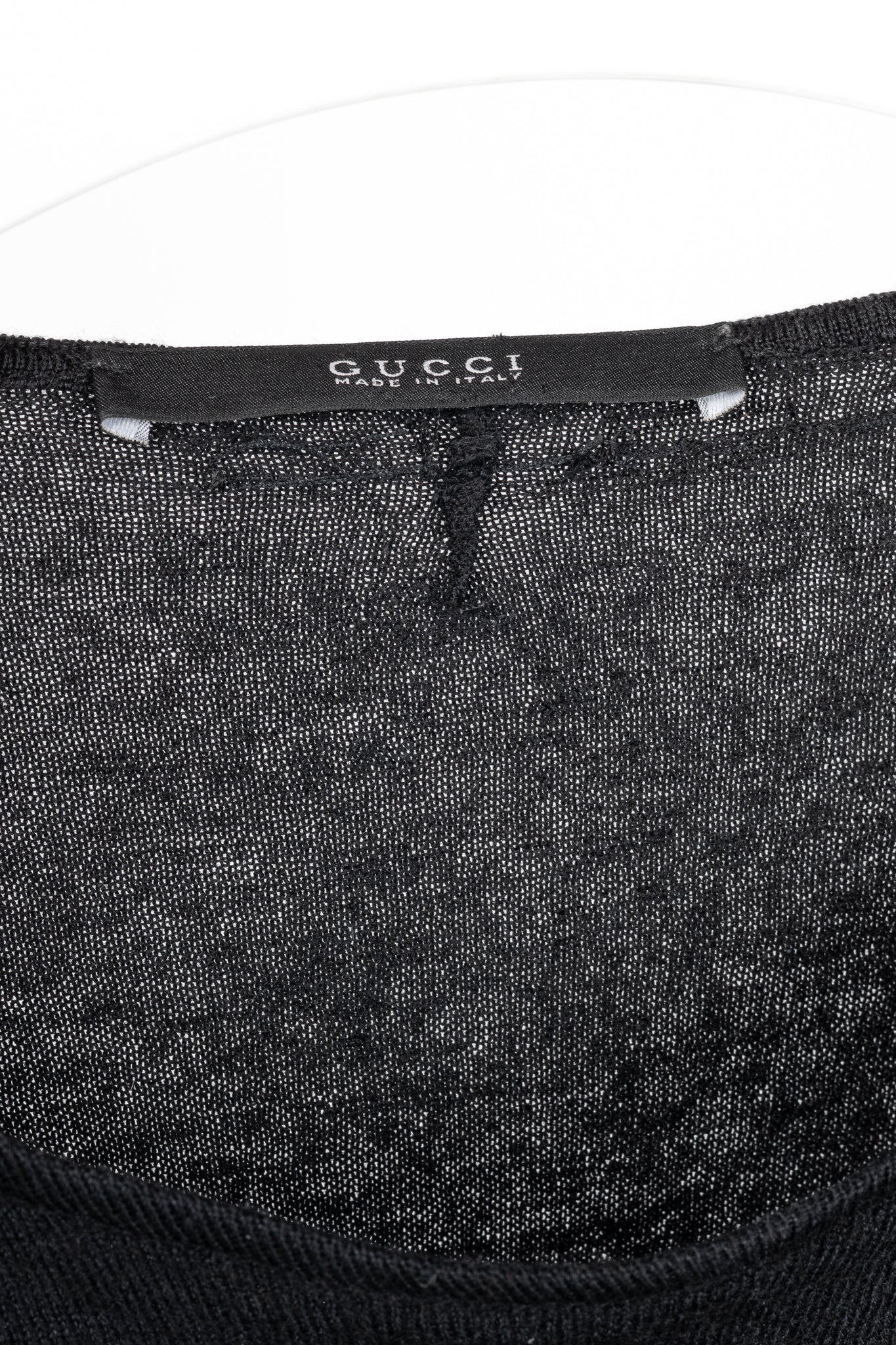 Gucci Black Long-Sleeve Knit Pullover