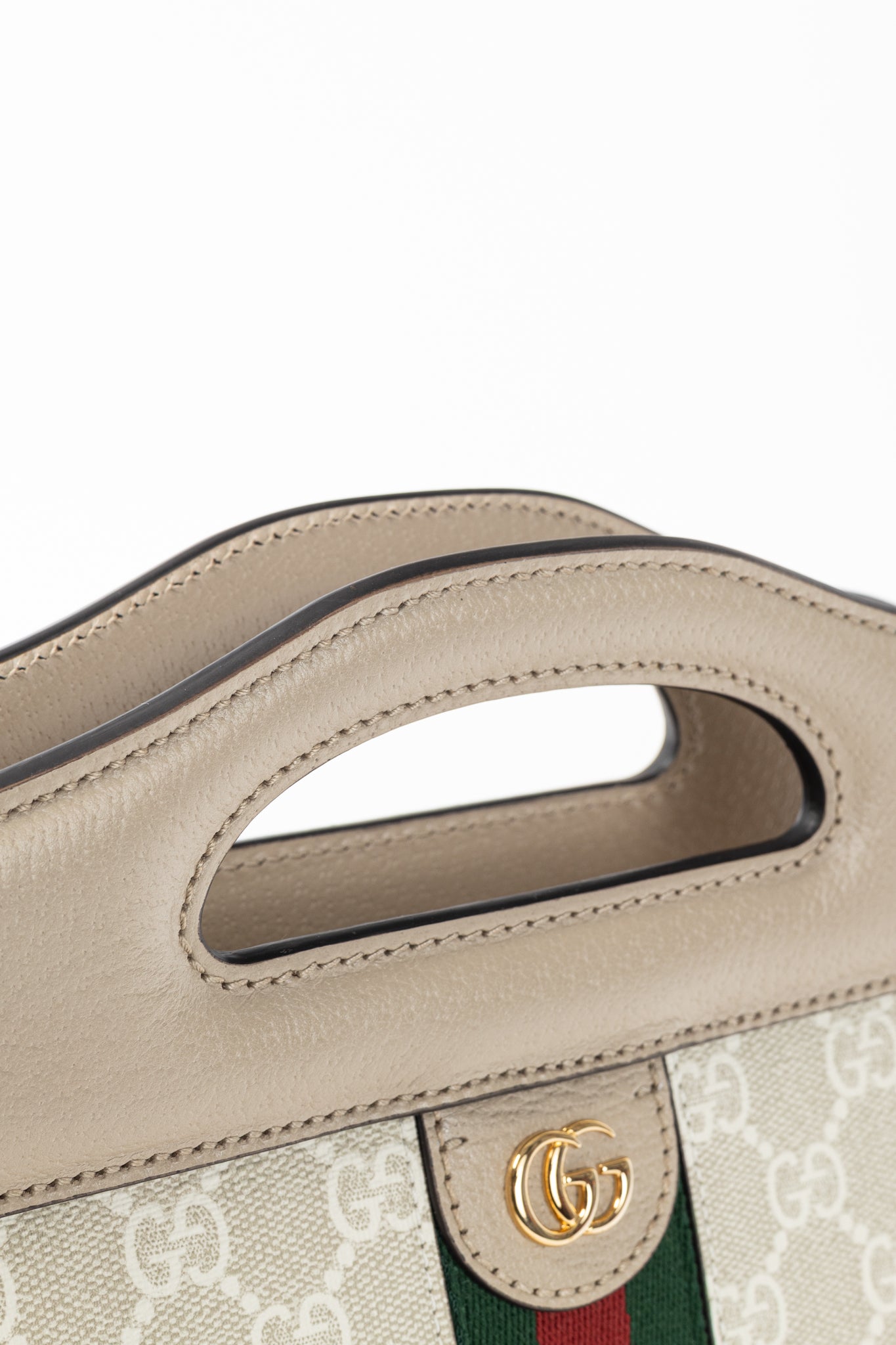Gucci Small Ophidia Neutrals GG Supreme Canvas Tote Bag