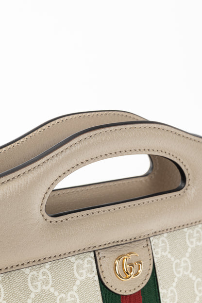 Gucci Small Ophidia Neutrals GG Supreme Canvas Tote Bag