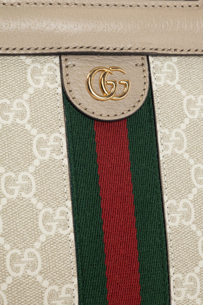 Gucci Small Ophidia Neutrals GG Supreme Canvas Tote Bag