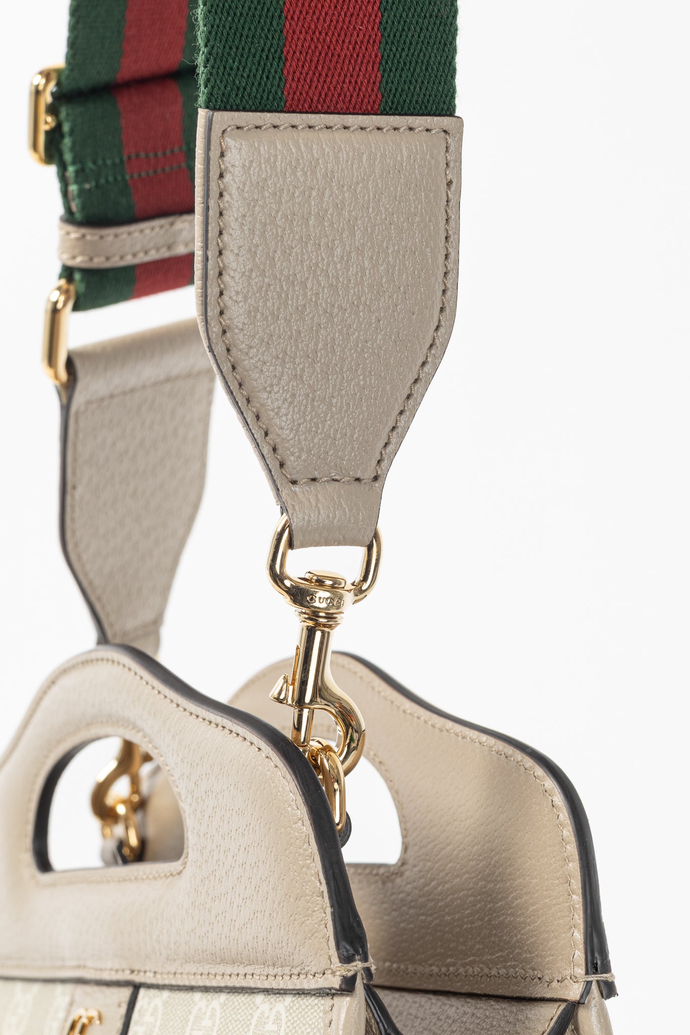 Gucci Small Ophidia Neutrals GG Supreme Canvas Tote Bag