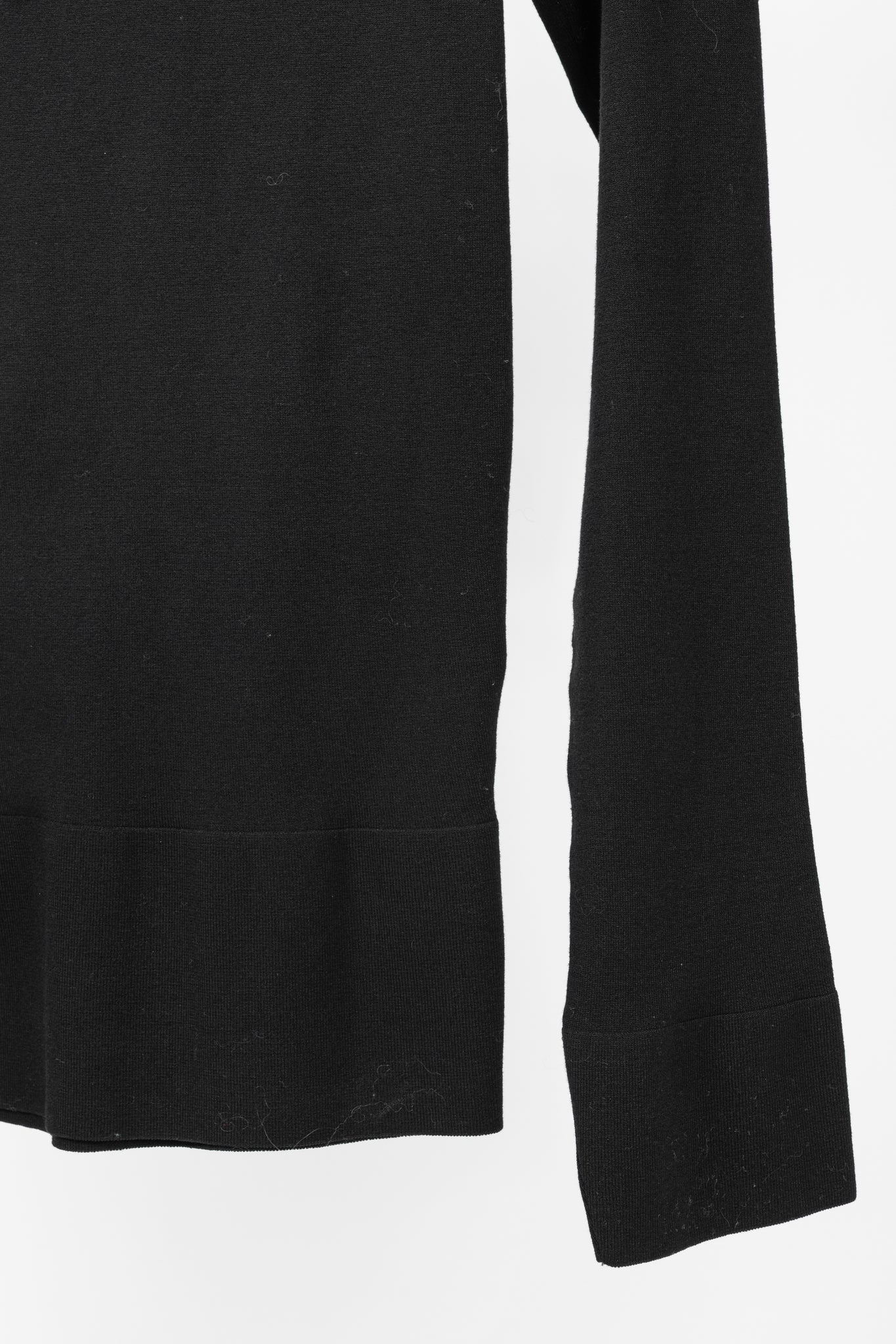 Gucci SS/11 Black Cotton-Blend Lace-Up Pullover
