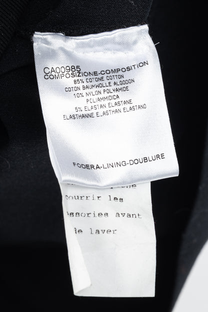 Gucci SS/11 Black Cotton-Blend Lace-Up Pullover