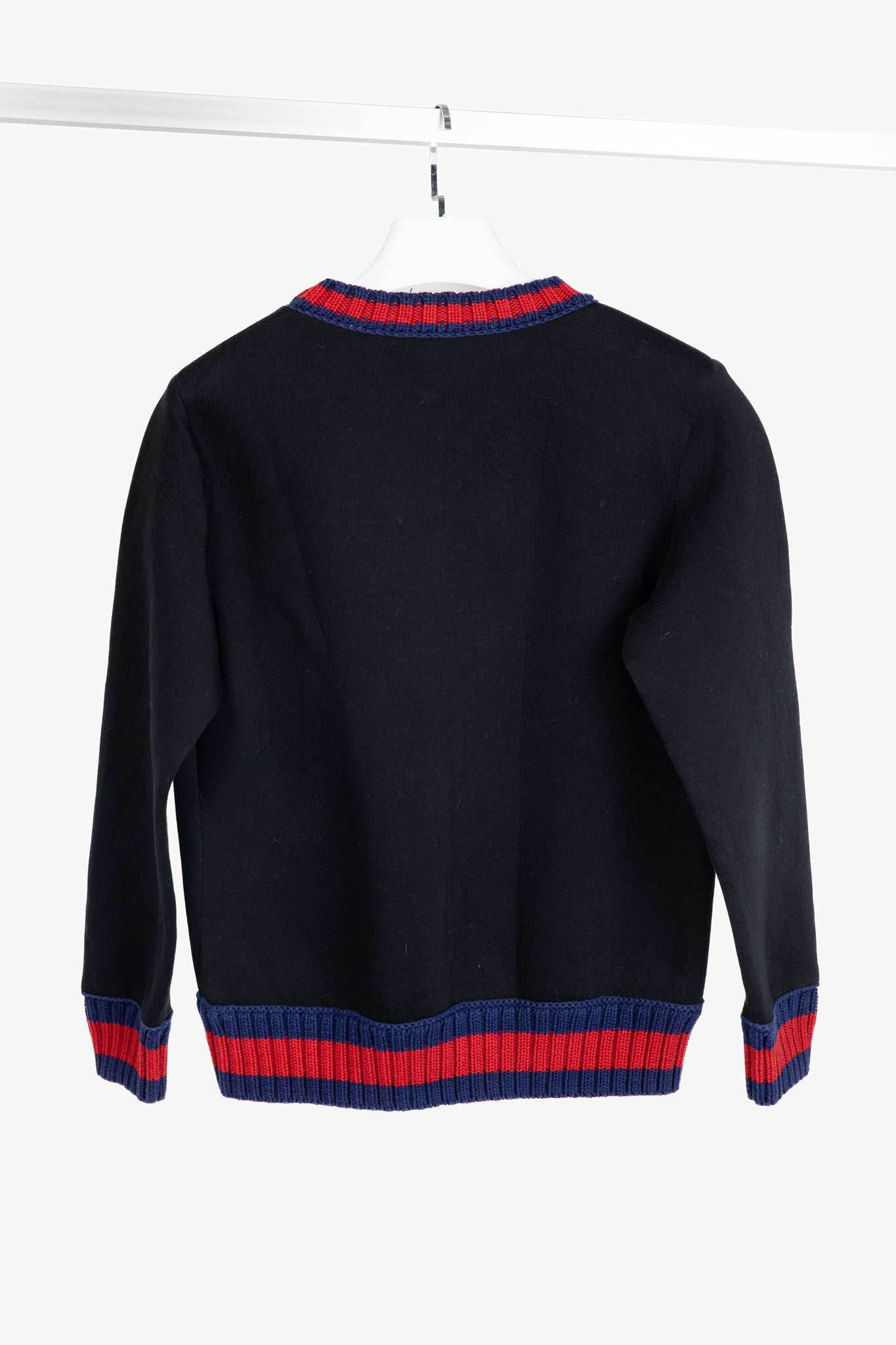 Gucci x GucciGhost AW/16 Black Graphic Neoprene Sweatshirt