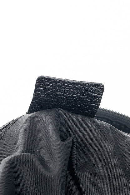 Gucci Black GG-Canvas Diaper Tote