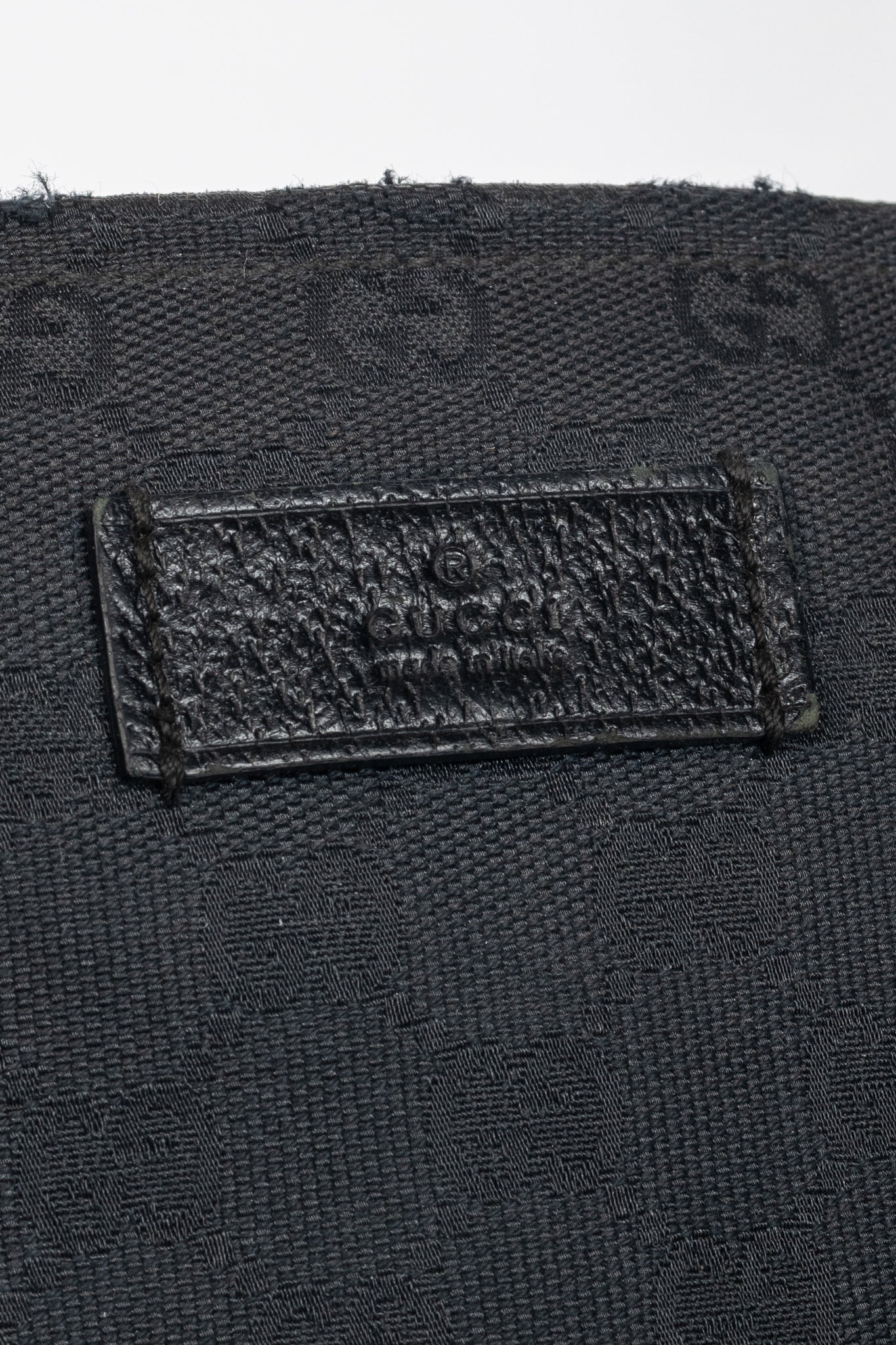 Gucci Black GG-Canvas Diaper Tote