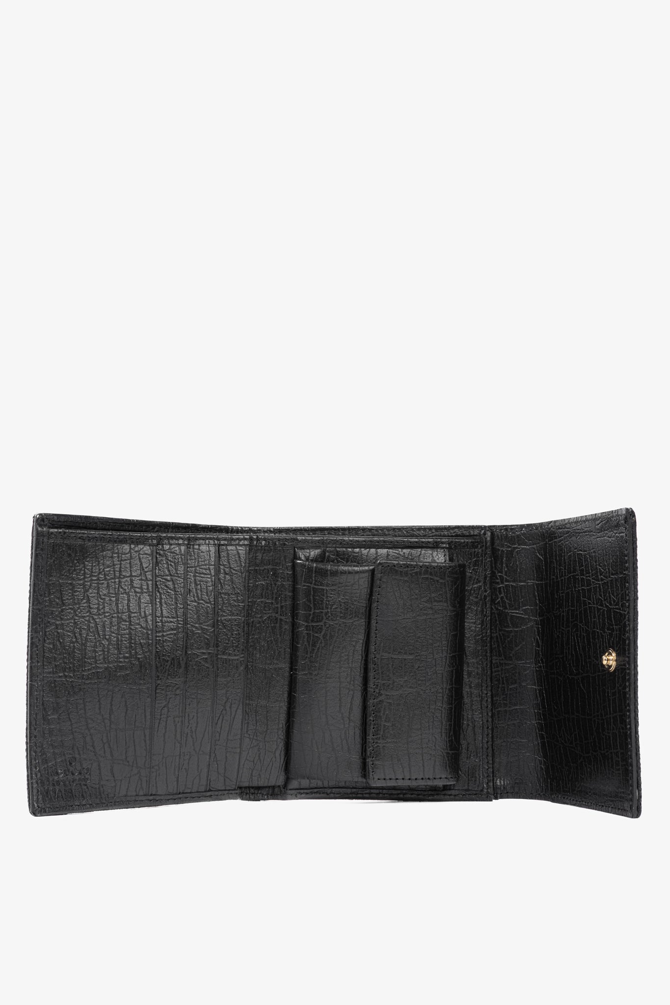 Gucci Black GG Canvas Horsebit Web Trifold Wallet