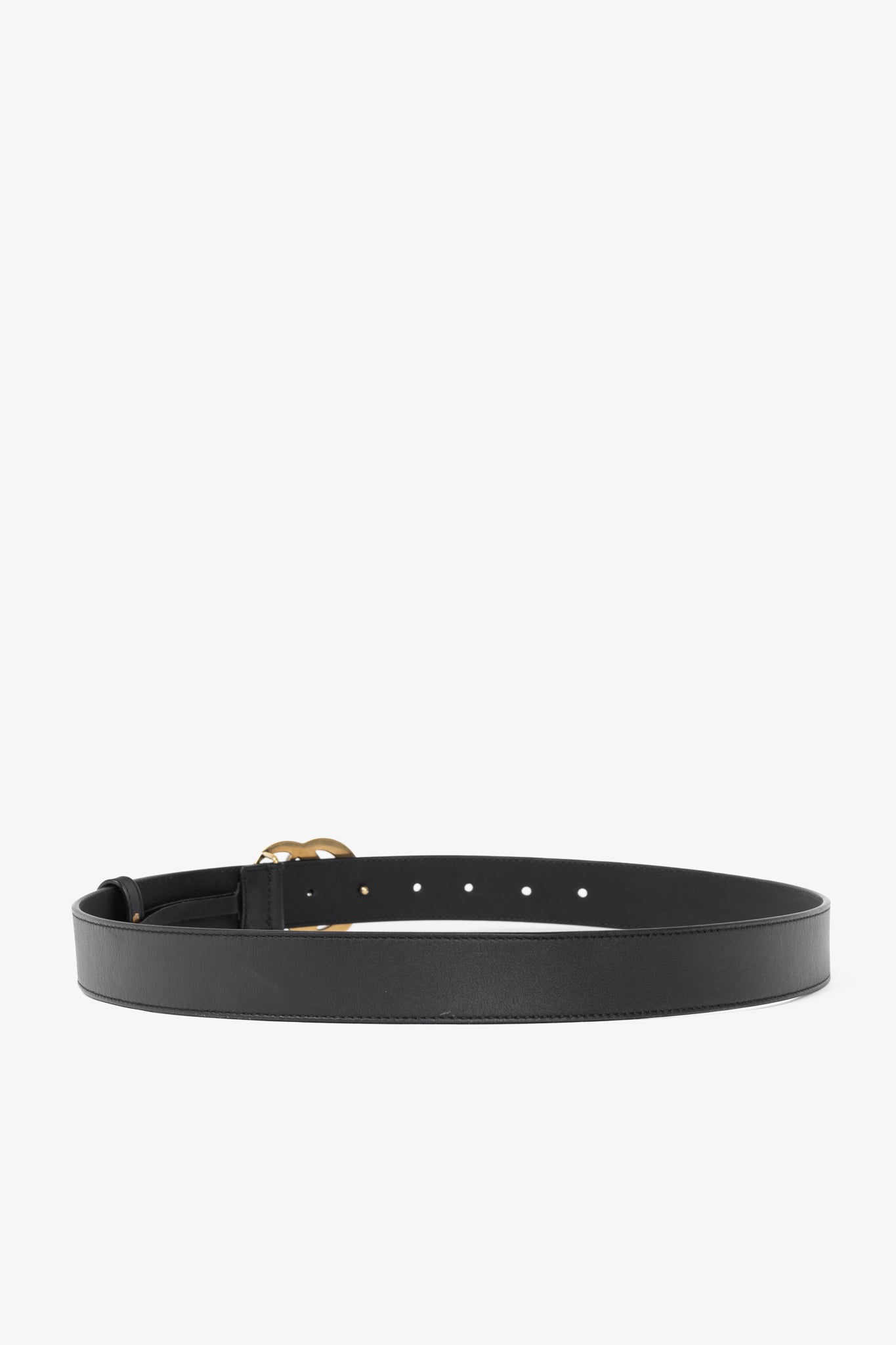 Gucci GG Marmont Black Leather Belt