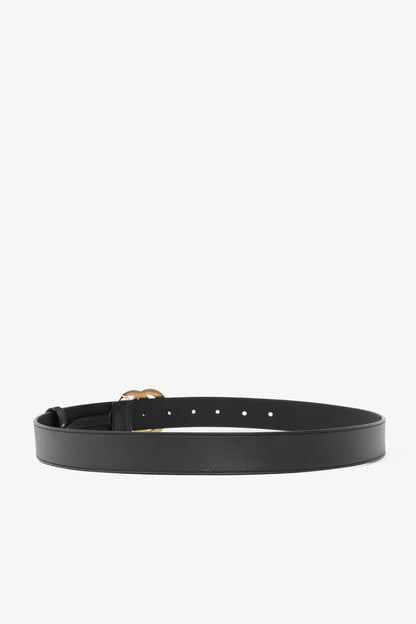 Gucci GG Marmont Black Leather Belt
