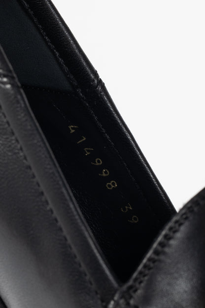 Gucci Nero Agnello Plonge Horsebit Loafers