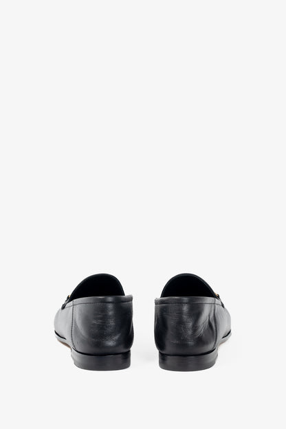 Gucci Nero Agnello Plonge Horsebit Loafers