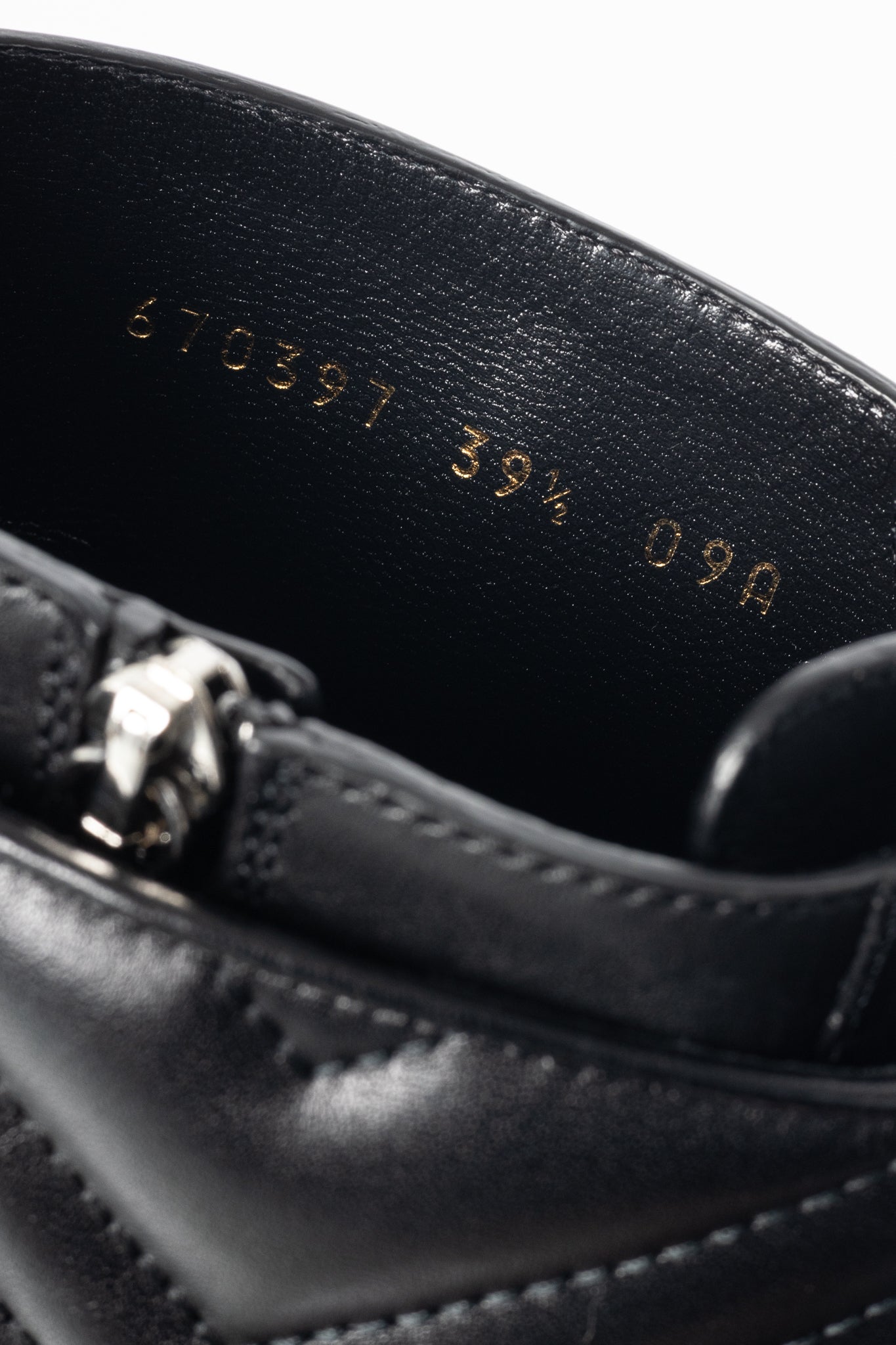 Gucci Black Leather Double G Combat Ankle Boots