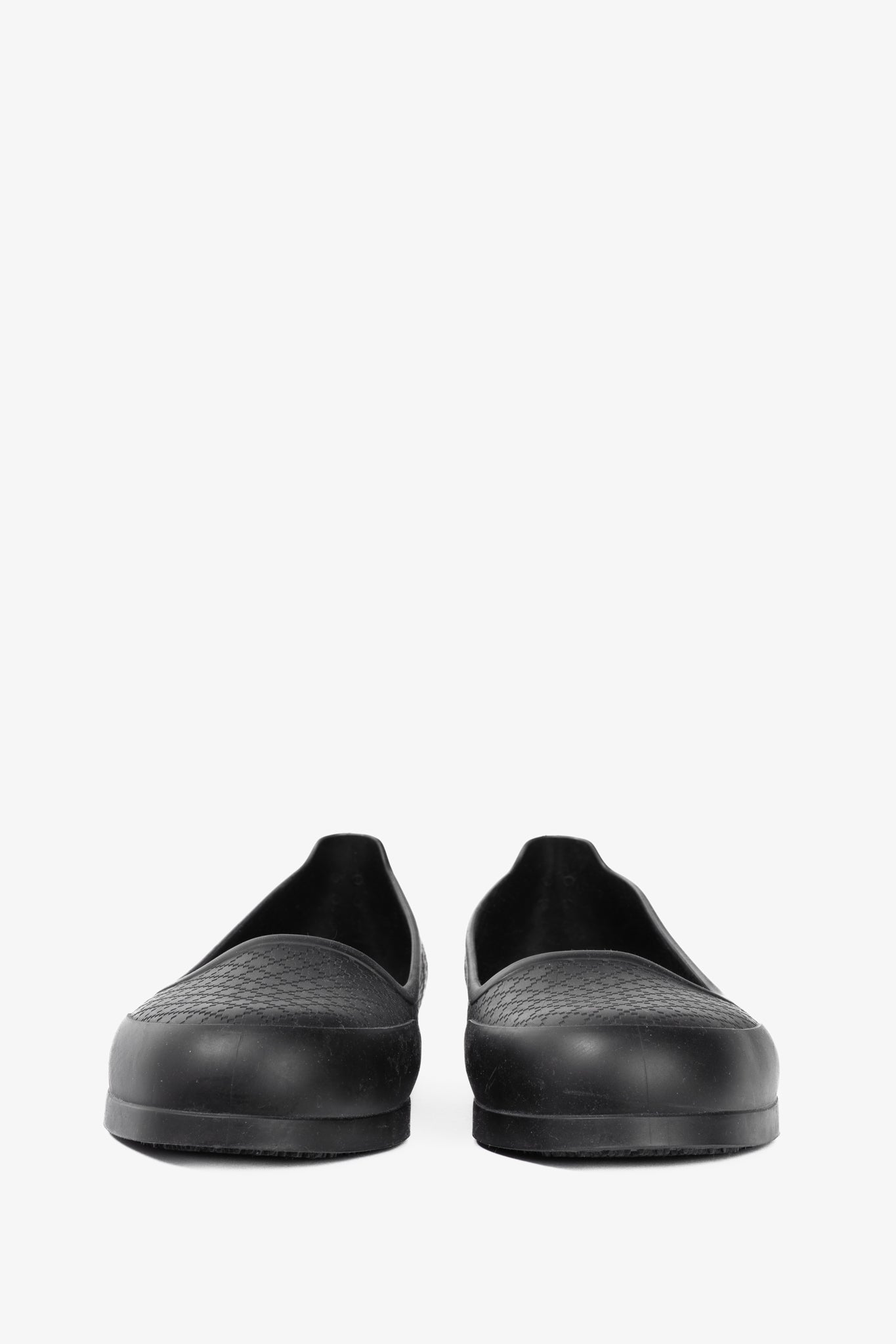 Gucci Black Cover Diamante Pattern Rubber Overshoes